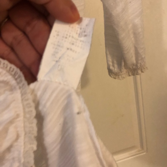 π«Άπ»- See through White Cardigan with lace trim- - Picture 9 of 9